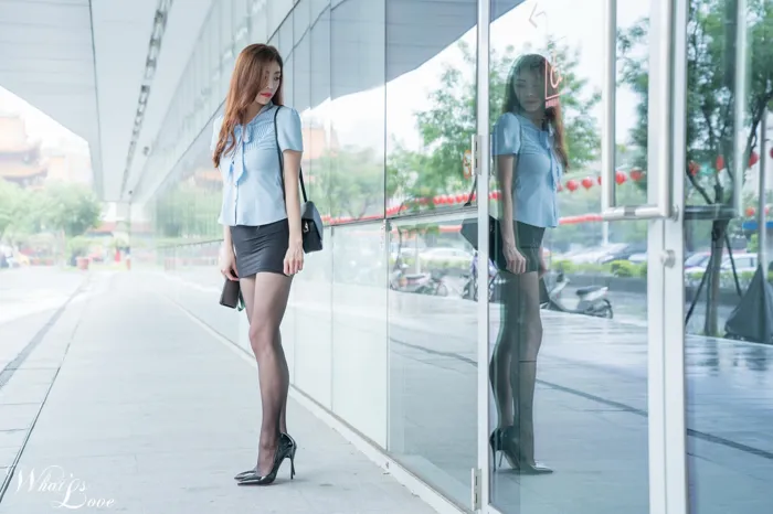 [Mzsock] NO.228 Lin Yiyi high heels and beautiful legs outdoor shot street photography#[35P]-16