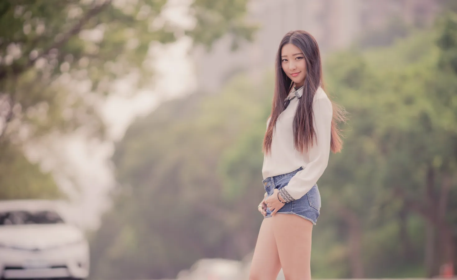 [Mzsock] NO.193 Wu Caijie short skirt, hot pants, high heels and beautiful legs street photography#[67P]-46